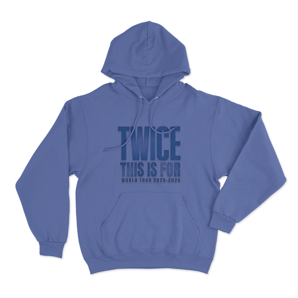 Twice 2025-2026 Tour Unisex Hoodie Blue Twice 2025 2026 Tour Unisex Hoodie Blue