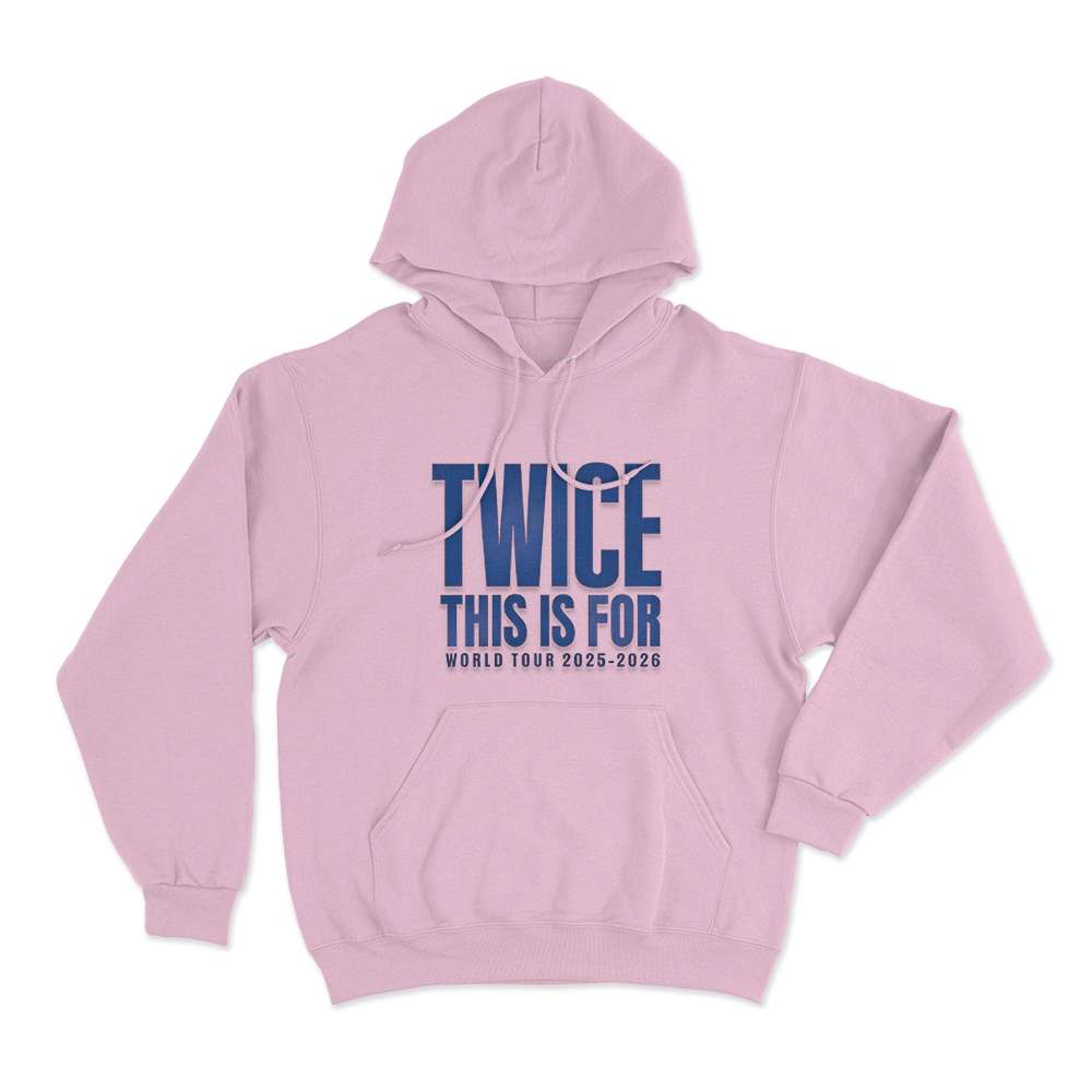 Twice 2025-2026 Tour Unisex Hoodie Pink Twice 2025 2026 Tour Unisex Hoodie Pink