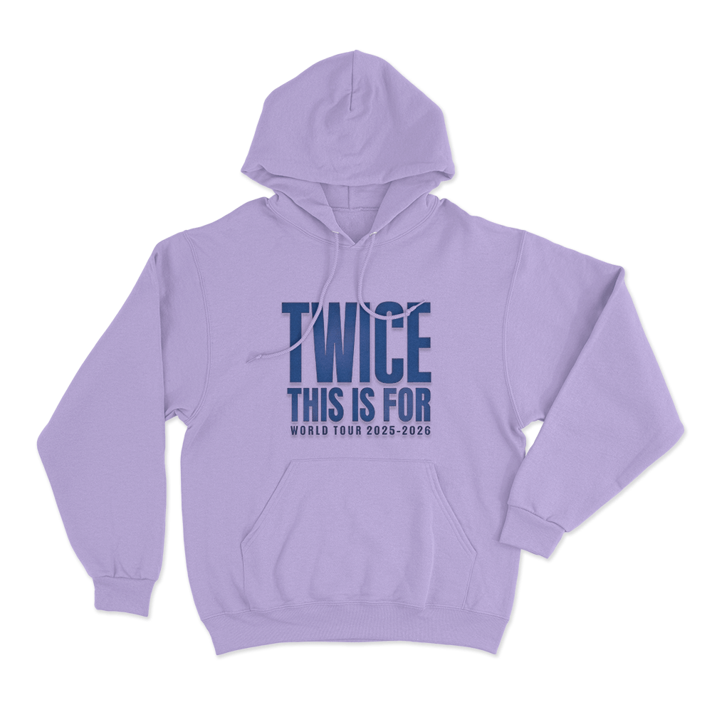 Twice 2025-2026 Tour Unisex Hoodie Purple Twice 2025 2026 Tour Unisex Hoodie Purple