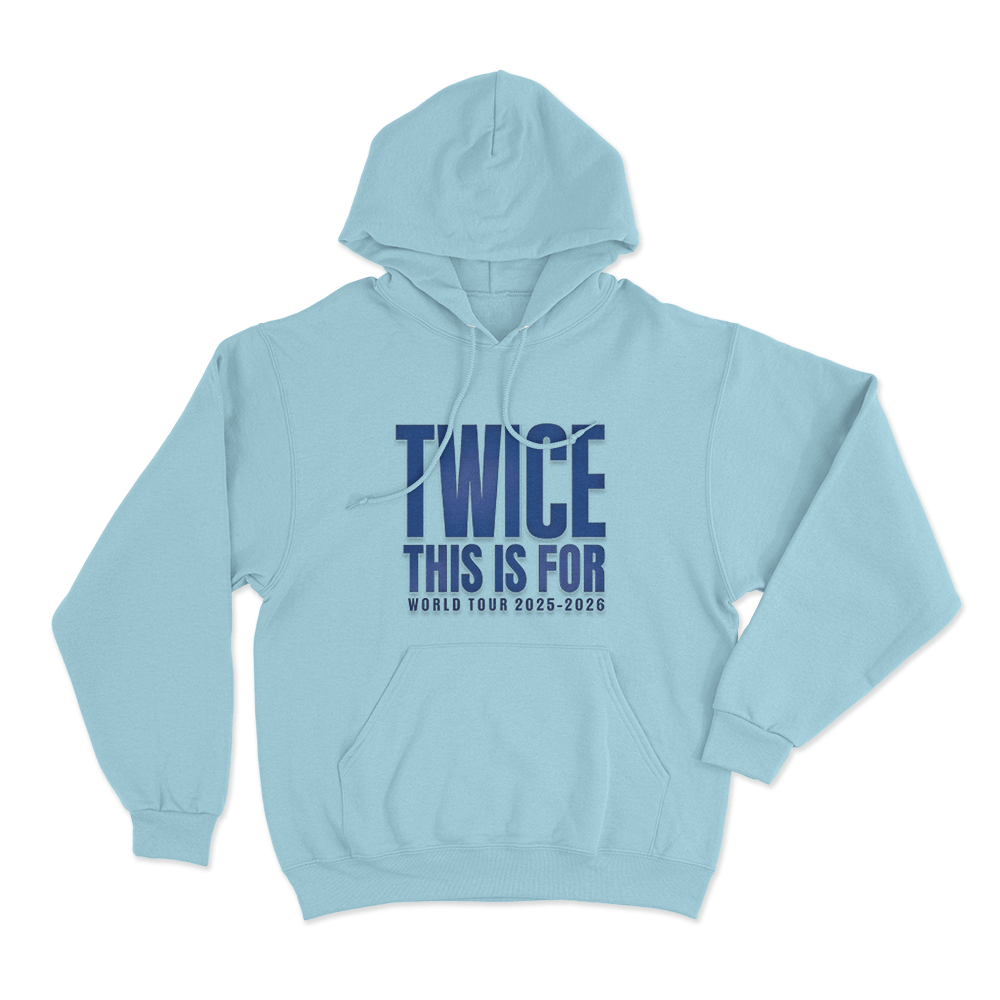 Twice 2025-2026 Tour Unisex Hoodie Sky Blue Twice 2025 2026 Tour Unisex Hoodie Sky Blue