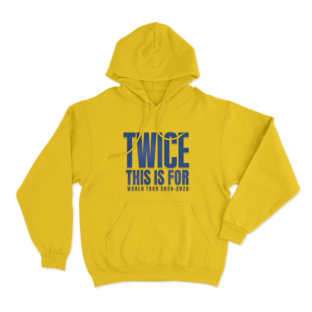 Twice 2025-2026 Tour Unisex Hoodie Yellow Twice 2025 2026 Tour Unisex Hoodie Yellow