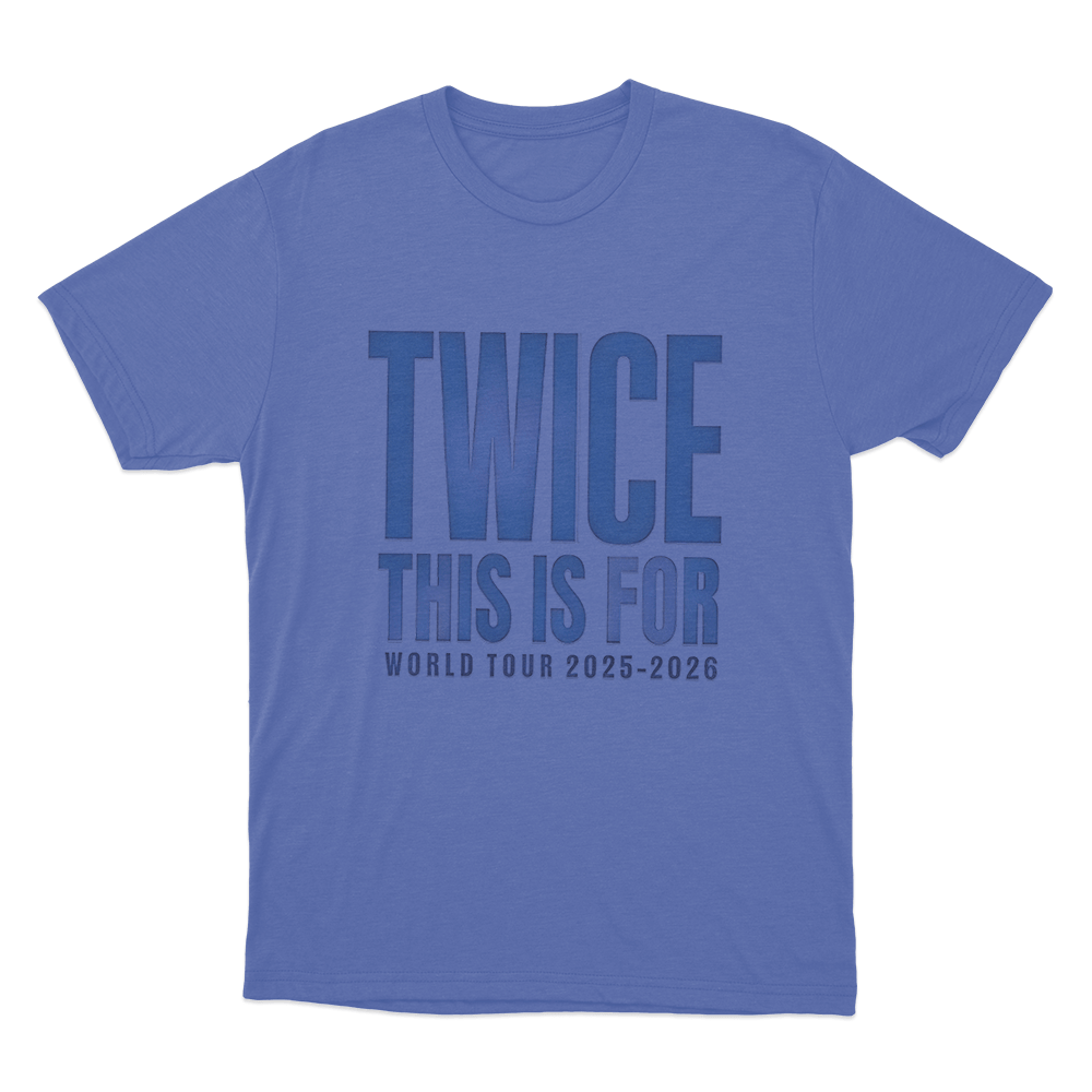 Twice 2025-2026 Tour Unisex T Shirt Blue Twice 2025 2026 Tour Unisex T Shirt Blue
