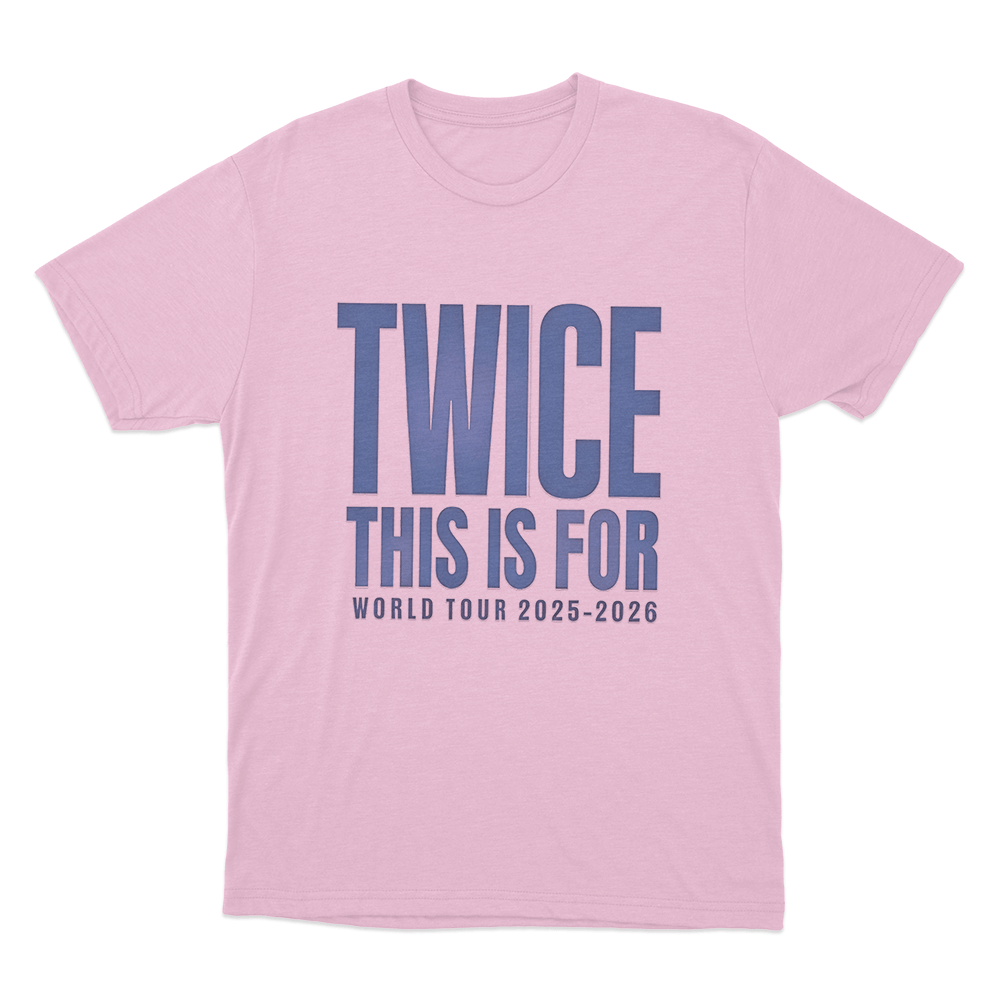 Twice 2025-2026 Tour Unisex T Shirt Pink Twice 2025 2026 Tour Unisex T Shirt Pink