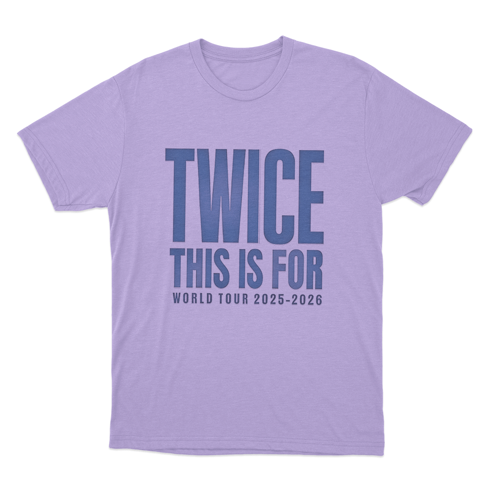 Twice 2025-2026 Tour Unisex T Shirt Purple Twice 2025 2026 Tour Unisex T Shirt Purple