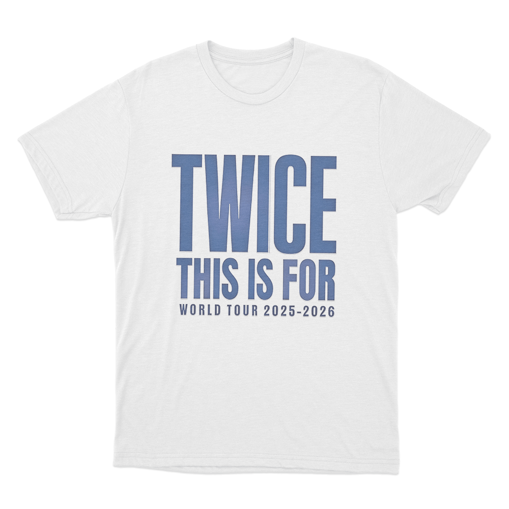 Twice 2025-2026 Tour Unisex T Shirt White Twice 2025 2026 Tour Unisex T Shirt White